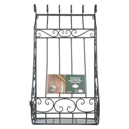 Suport de perete pentru ghivece, din metal, Italian Negru, L50xl25,6xH91,4 cm