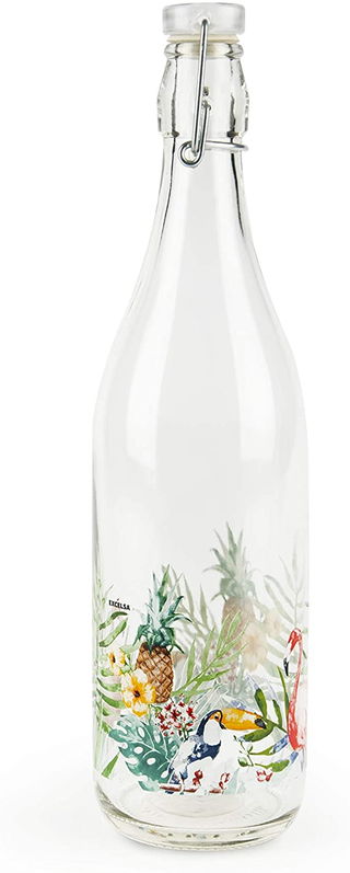 Sticla cu inchidere ermetica, 1L, Ø8xH31 cm, Tropical