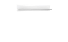 Etajera suspendata din pal, Torrin Stejar Ice Grey / Alb, l140xA22,2xH24 cm