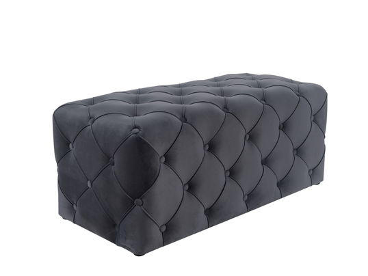 Banca tapitata cu stofa Avidan Velvet Negru, l102xA50xH45 cm