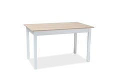 Masa extensibila din pal, Henri Small Stejar Sonoma / Alb, L100-140xl60xH75 cm