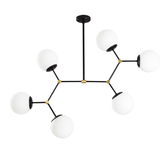 Lustra Damar 6326 Alb / Negru / Auriu