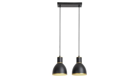 Lustra Mackenzie Two 5603 Negru / Auriu