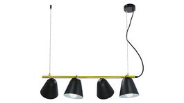 Lustra Alder 5377 Negru / Auriu