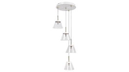 Lustra Aviana Four 5032 Alb / Bronz