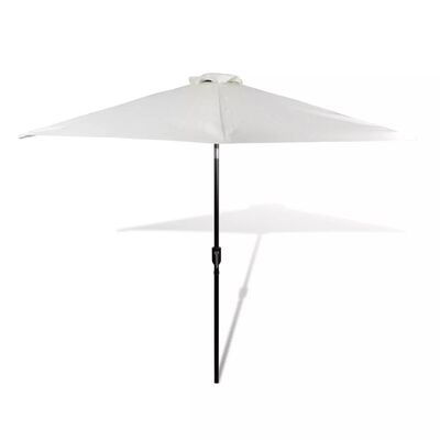 Umbrela de soare, Edy Alb, Ø300xH238 cm
