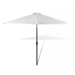 Umbrela de soare, Edy Alb, Ø300xH238 cm