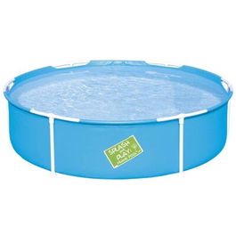 Piscina cu cadru metalic pentru copii, My First Frame Pool Albastru, Ø152xH38 cm