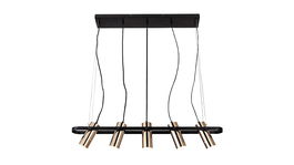 Lustra Raven 6430 Negru / Auriu