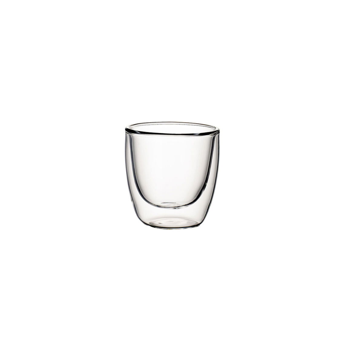Set 2 cesti cafea, din sticla cu pereti dubli, Artesano Simple S Transparent, 110 ml, Villeroy & Boch
