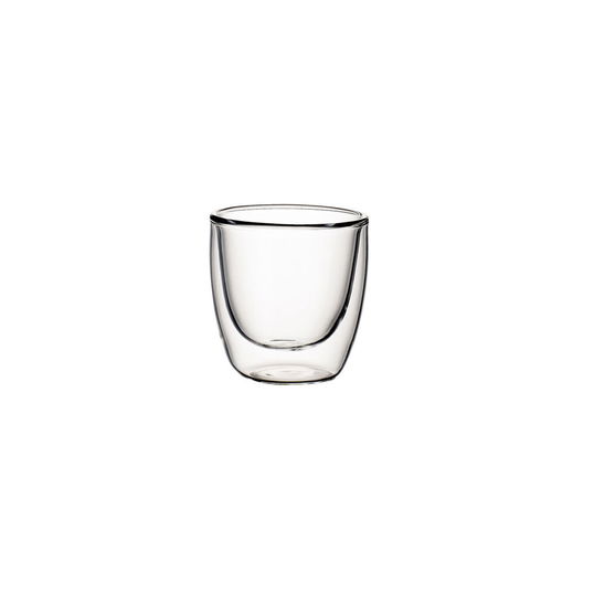 Set 2 cesti cafea, din sticla cu pereti dubli, Artesano Simple S Transparent, 110 ml, Villeroy & Boch