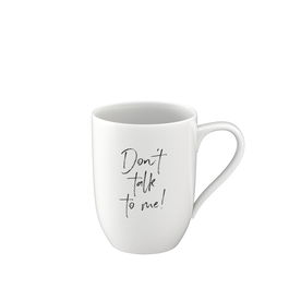 Cana din portelan, Statement Don't talk to me, Alb, 340 ml, Villeroy & Boch