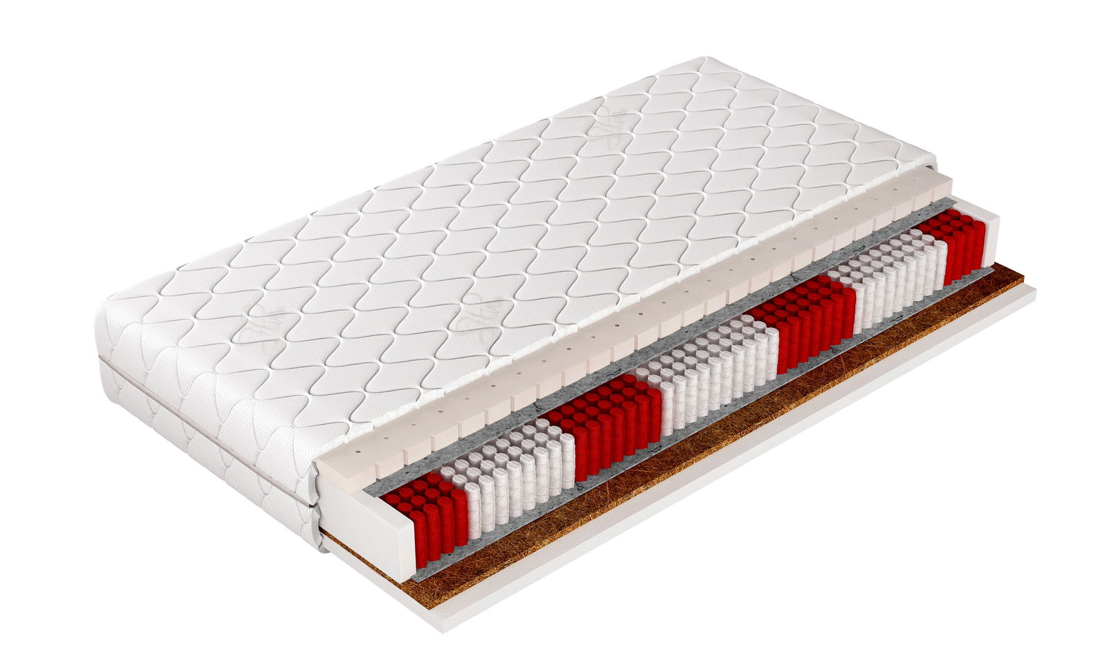 WERNIGHT, Saltea Grand Latex cu arcuri individuale Multipocket si Spuma poliuretanica 7 Zone, cu Husa Detasabila Clima-Care Lavabila, Antialergica, H2/H3, 21 cm Grosime