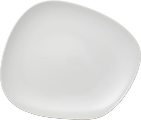 Set 6 farfurii intinse din portelan, Organic Alb, 28 cm, Villeroy & Boch