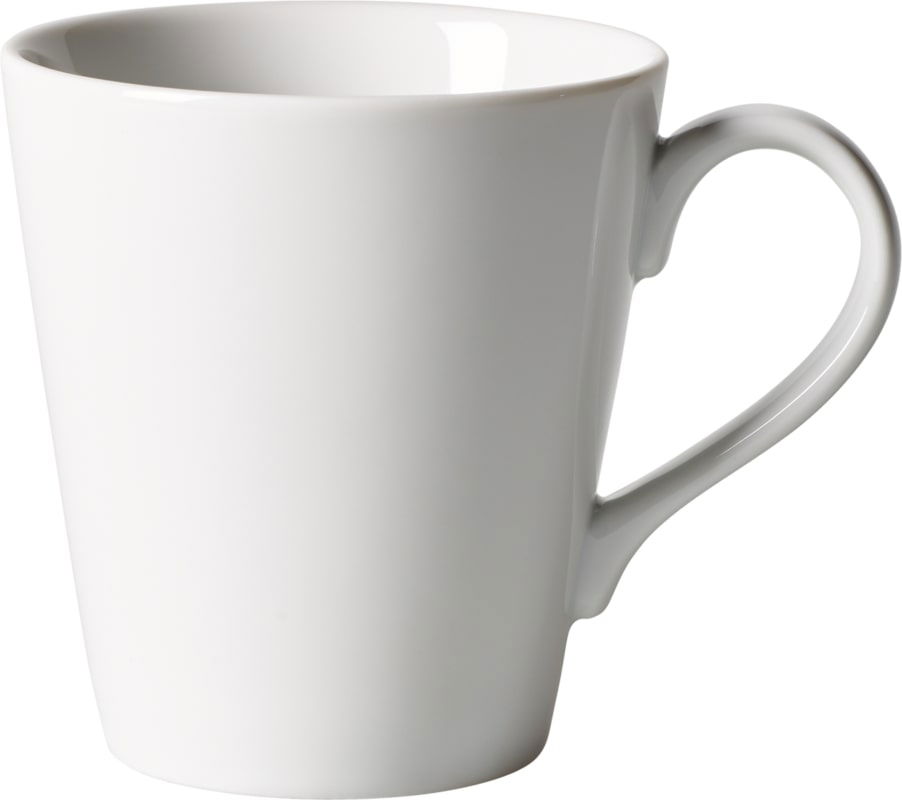 Set 6 cani din portelan, Organic Alb, 350 ml, Villeroy & Boch