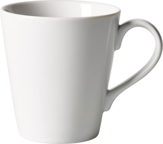 Set 6 cani din portelan, Organic Alb, 350 ml, Villeroy & Boch