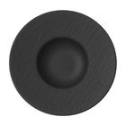 Set 6 farfurii pentru paste, din portelan, Manufacture Rock Negru, 28 cm, Villeroy & Boch