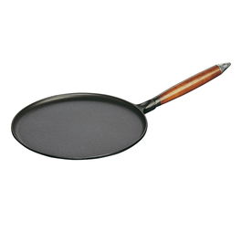 Tigaie clatite, din fonta cu invelis antiaderent de email negru mat, Ø28 cm, Staub