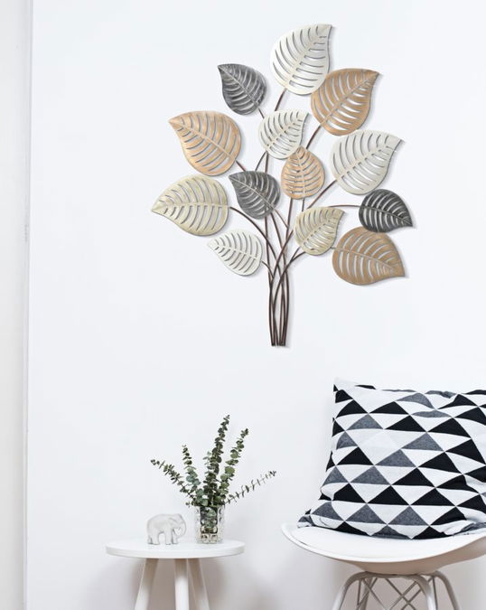 Decoratiune metalica de perete, Otip B Multicolor, l81xA5xH100 cm