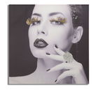 Tablou Canvas Lady Dark, 80 x 80 cm