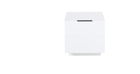 Cabinet din pal si MDF cu 1 usa, Madeline Alb / Grafit, l60xA44xH61 cm