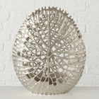 Vaza decorativa din metal Nerval Argintiu, L30xl14xH36 cm