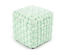Taburet tapitat cu stofa Rayley Verde deschis, l35xA35xH35 cm