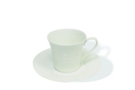 Ceasca Capucino, Portelan, White Basics Cirque, 220 ml