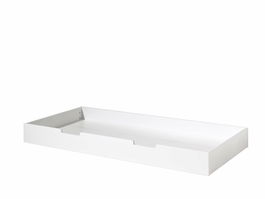 Sertar pat din lemn de pin si MDF pentru copii Housebed Alb, l198,5xA94xH19 cm