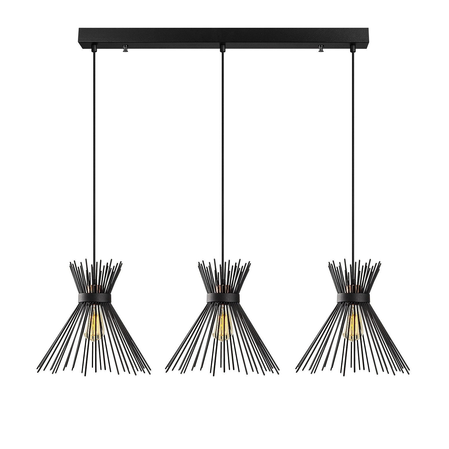 Lustra Kirpi 3088 Negru