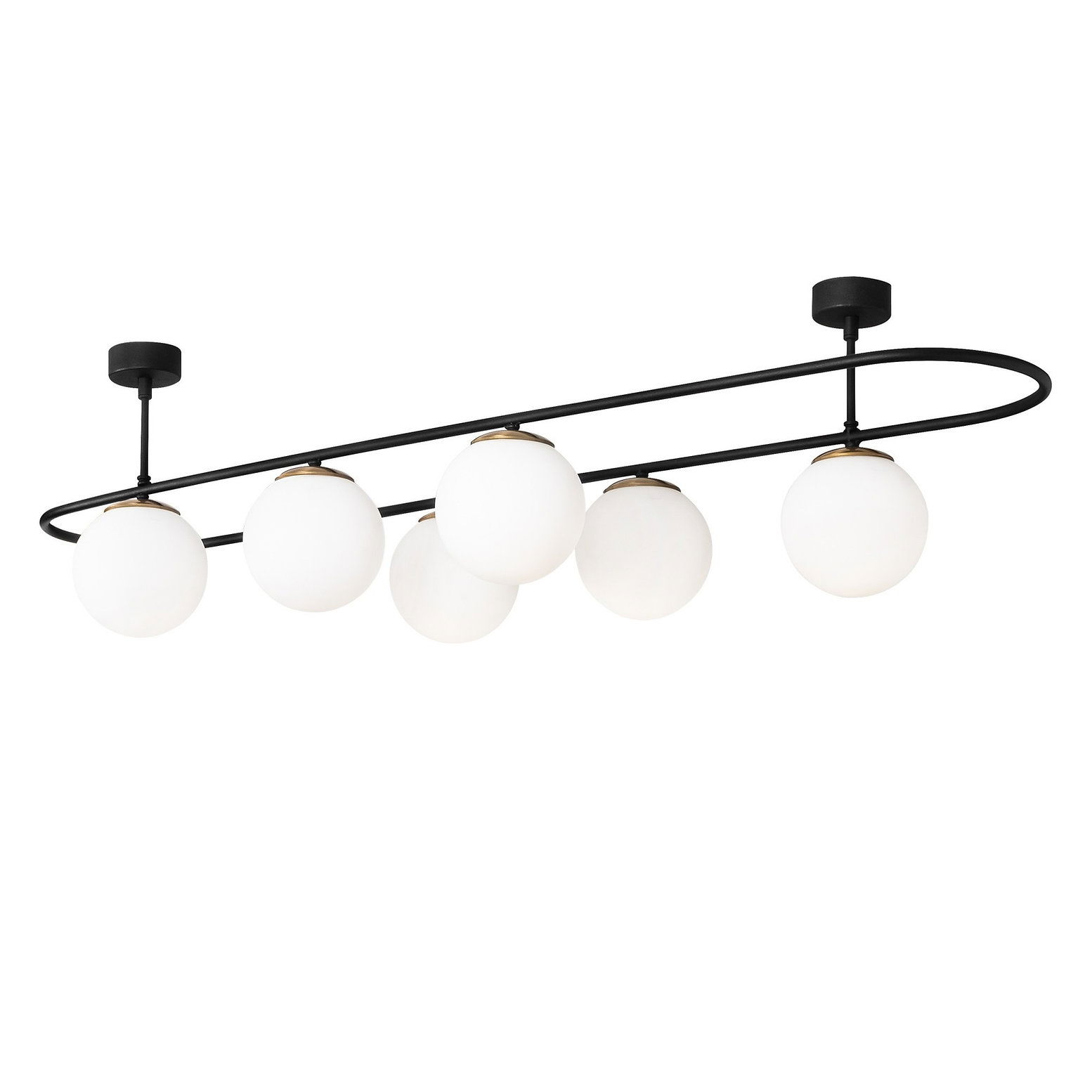 Lustra Abakus 4911 Negru / Alb