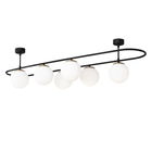 Lustra Abakus 4911 Negru / Alb