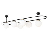 Lustra Abakus 4911 Negru / Alb