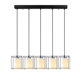 Lustra Swank 702-5S1 Negru / Alb