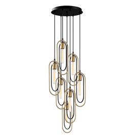 Lustra Cerco 2051 Negru / Auriu