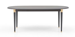 Masa din MDF si pal Lorenta Antracit, L196,4xl100xH75,2 cm