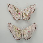 Set 2 decoratiuni suspendabile din metal, Rosalie Butterfly Multicolor, Modele Asortate, l33xH50 cm