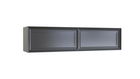 Cabinet suspendat din pal si MDF, cu 2 usi, Lorenta Large Antracit, l150xA33,5xH35 cm