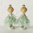 Set 2 figurine din polirasina Marlissa Verde, Modele Asortate, L7xl5xH13 cm