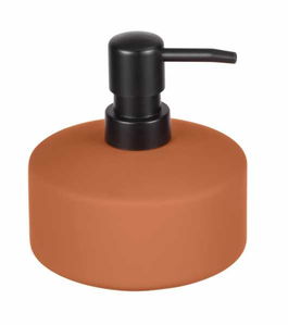 Dozator pentru sapun, din ceramica, Avellino Caramiziu, Ø10,5xH12,5 cm