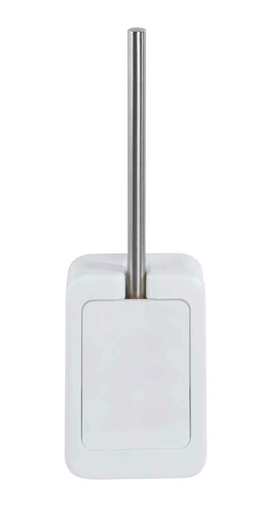 Perie de toaleta cu suport din PVC, Osimo Alb / Crom, L12xl6xH41 cm