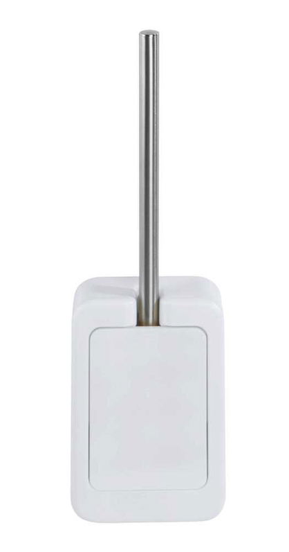 Perie de toaleta cu suport din PVC, Osimo Alb / Crom, L12xl6xH41 cm
