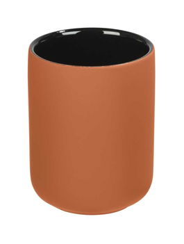 Pahar pentru periuta de dinti, din ceramica, Avellino Caramiziu, Ø7,5xH9,5 cm