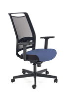 Scaun de birou ergonomic tapitat cu stofa, Giovani Albastru / Negru, l71xA68xH106-119 cm