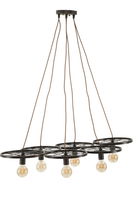 Lustra din metal Indust Circle Negru