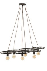 Lustra din metal Indust Circle Negru