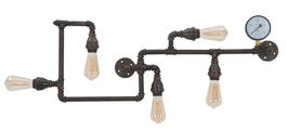Aplica din metal Da Muro Manhattan Negru / Cupru