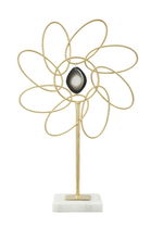 Decoratiune metalica Glam Daisy Auriu, l24xA10xH37,5 cm