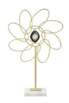 Decoratiune metalica Glam Daisy Auriu, l24xA10xH37,5 cm