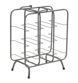 Suport metalic pentru sticle Rack 9 Gri inchis, l40xA23xH47,5 cm